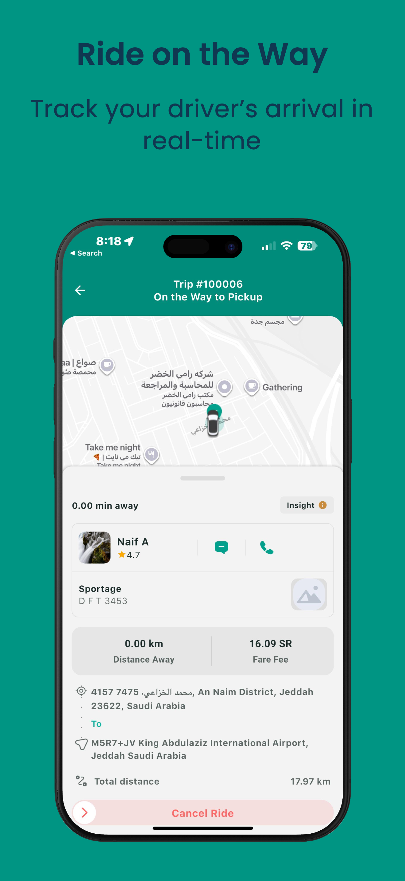 Waslni - Book Your Ride Easily screenshot 5