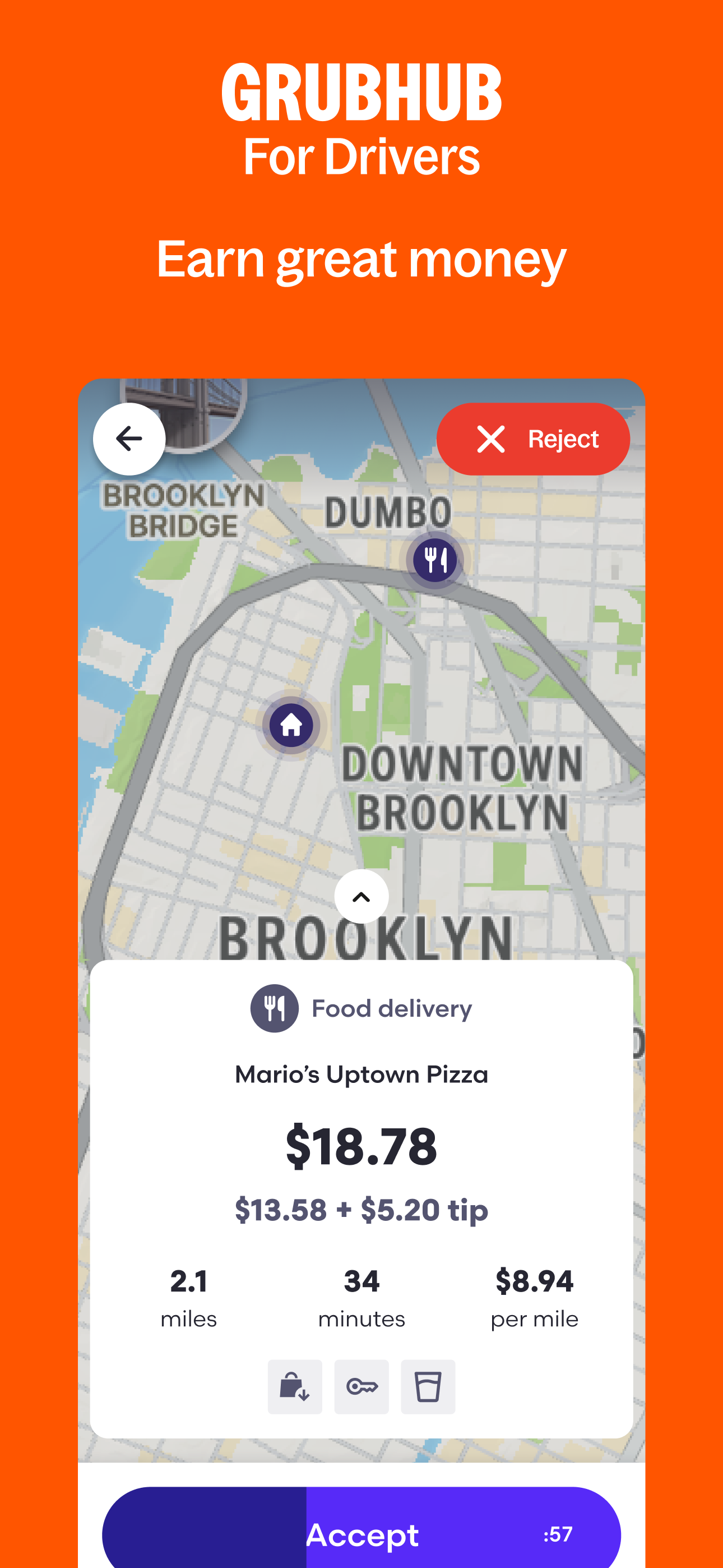 Grubhub for Drivers