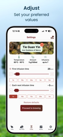 Tea Brew Timer & Journal Screenshot 4 of 5