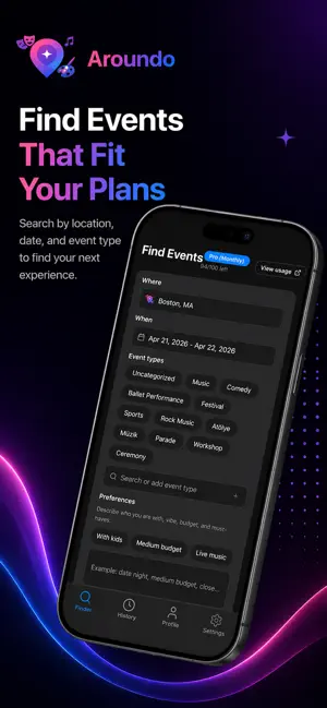 Aroundo: Events Near Me screenshot 2