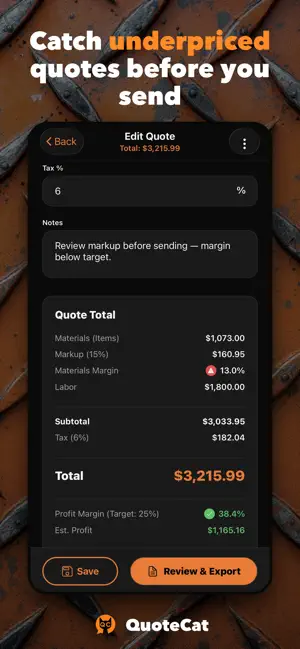 QuoteCat: Contractor Estimates screenshot 2