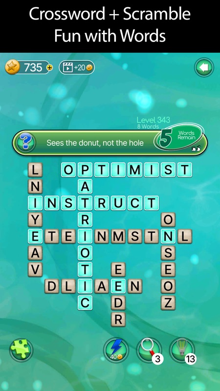 sQworble: Fun Crossword Puzzle screenshot 1