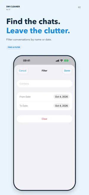 DM Conversation Cleaner for X screenshot 2