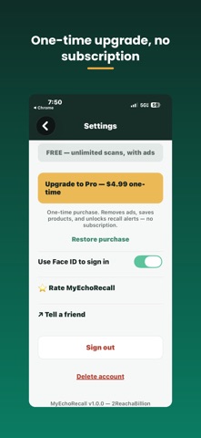 MyEchoRecall: Recall Check screenshot 5