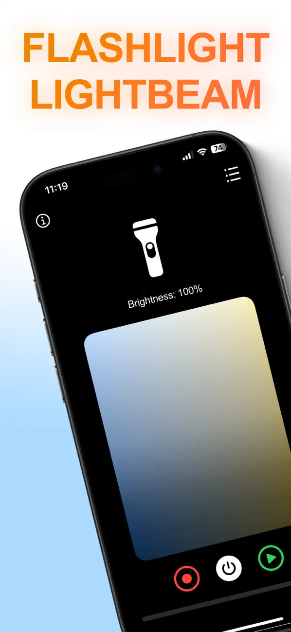 Screenshot #1 pour Flashlight Lightbeam