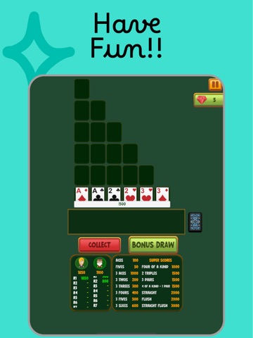 Farkle Card Game Offline iPad screenshot