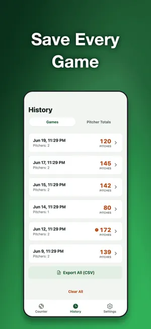 Pitch Counter・Baseball screenshot 4