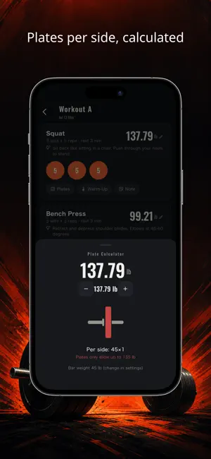 Barbell 5x5 Lift Log - NIKUTAI screenshot 4