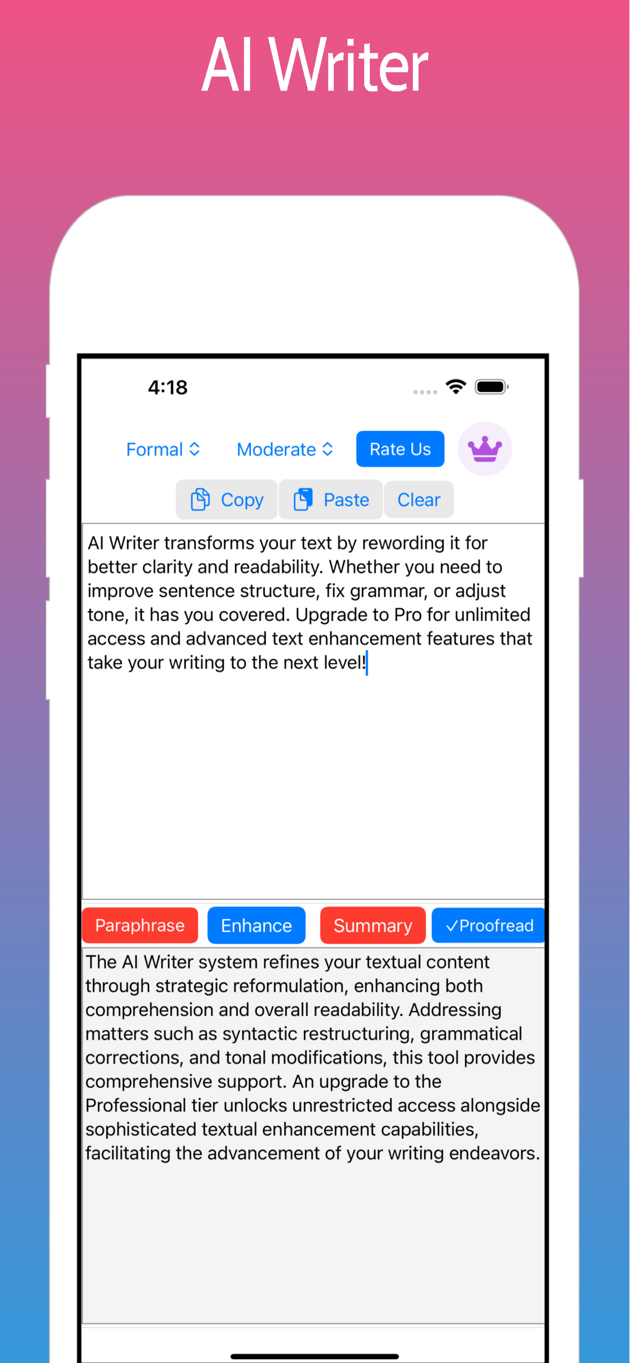 AI Writer: Paraphrase & Reword screenshot 7