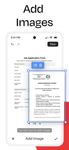 PDF Filler: Edit & Sign iPhone screenshot