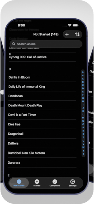 Simple Anime Tracker Screenshot 3 of 5