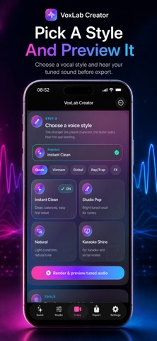 VoxLab: Smart Vocal Tuner Screenshot 6 of 9