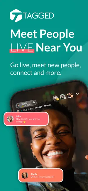 Tagged Dating: Chat & Go Live! screenshot 1