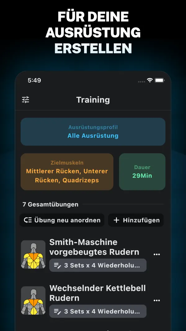 GymStreak: KI Fitness Trainer iPhone App Screenshot 2 – Gesundheit & Fitness