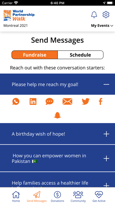World Partnership Walk Screenshot