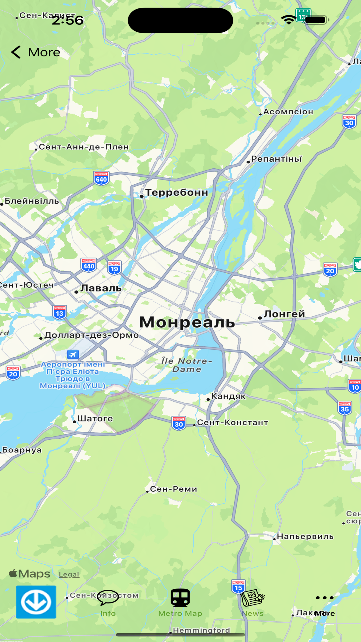 Montreal Metro Map