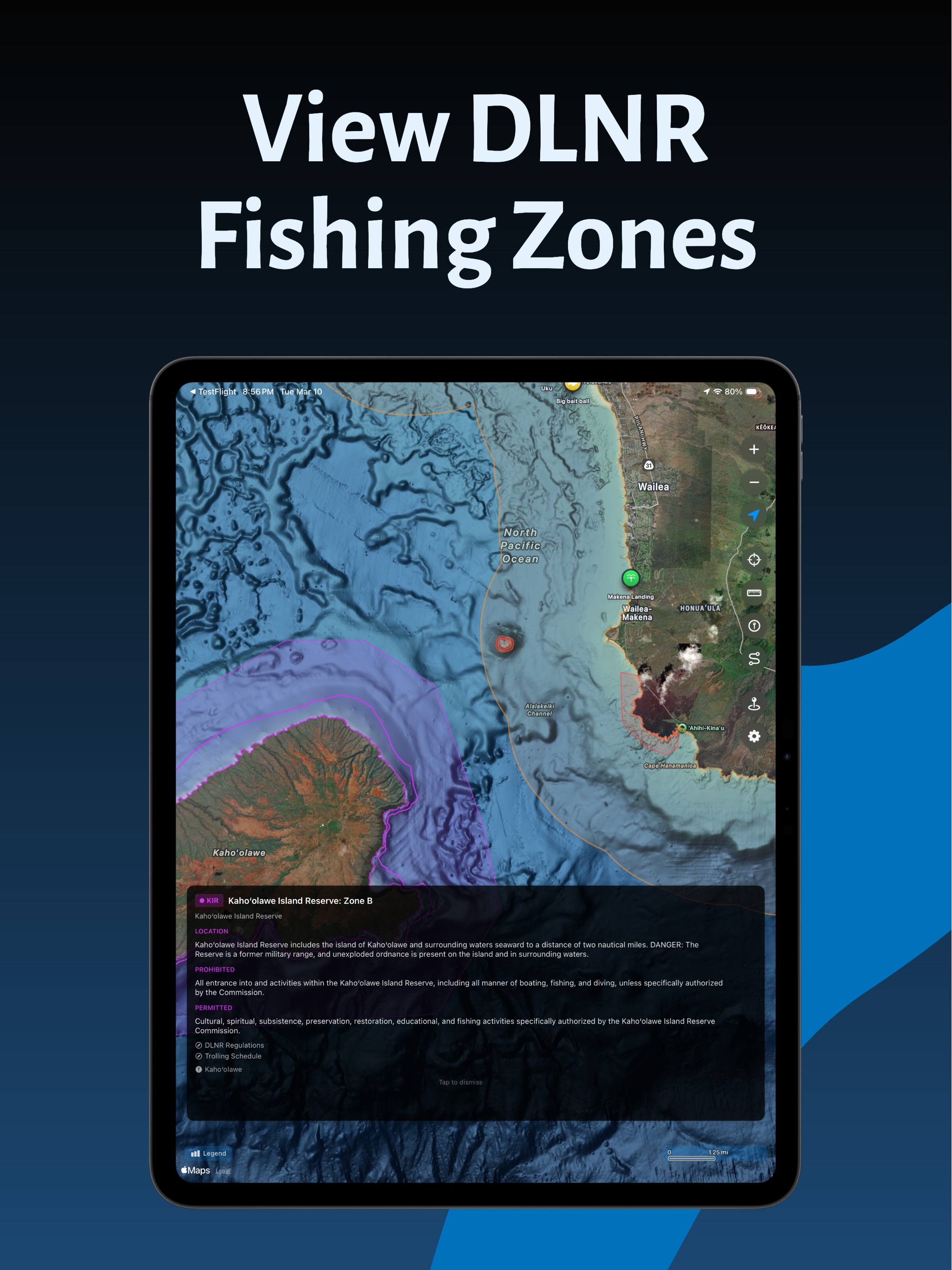Hawaii Ocean Map