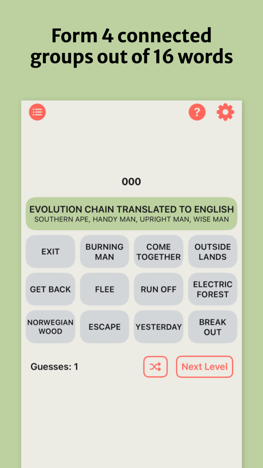 #2. Connect Only: Association Game (iOS) 由: Volodymyr Dudchak