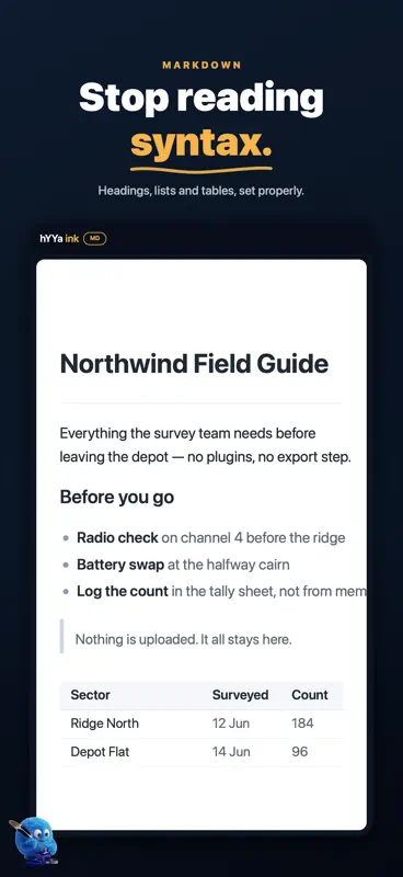 hYYa ink: PDF & Markdown screenshot 3 of 10