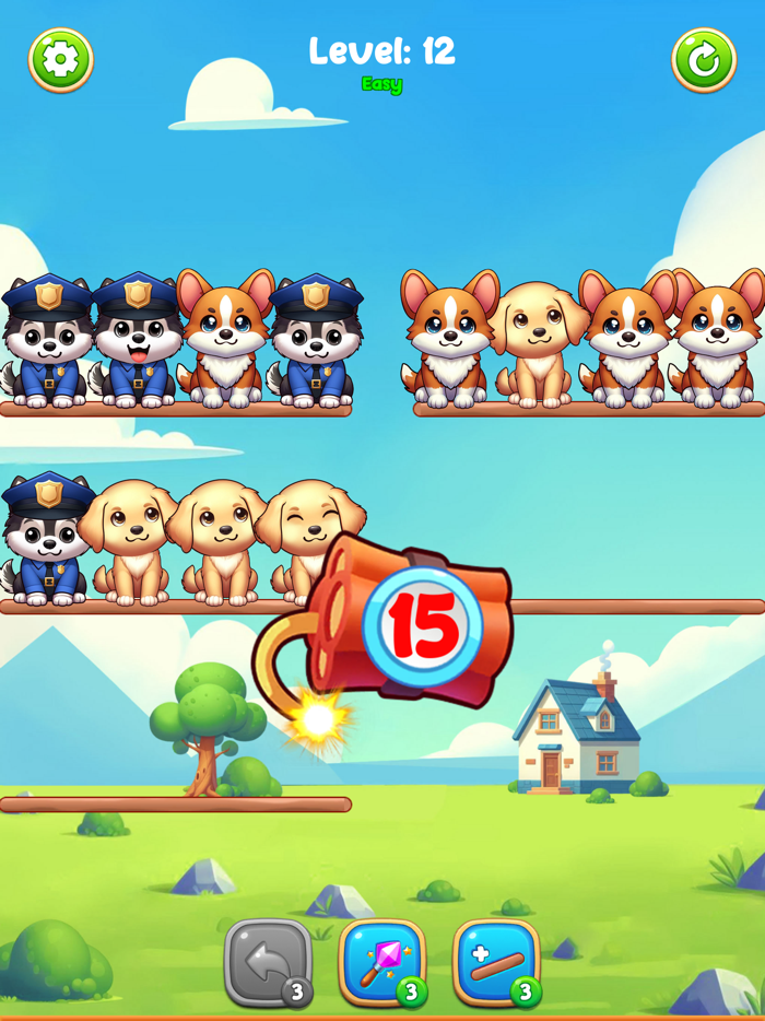 Dog Sort Puppy Puzzle