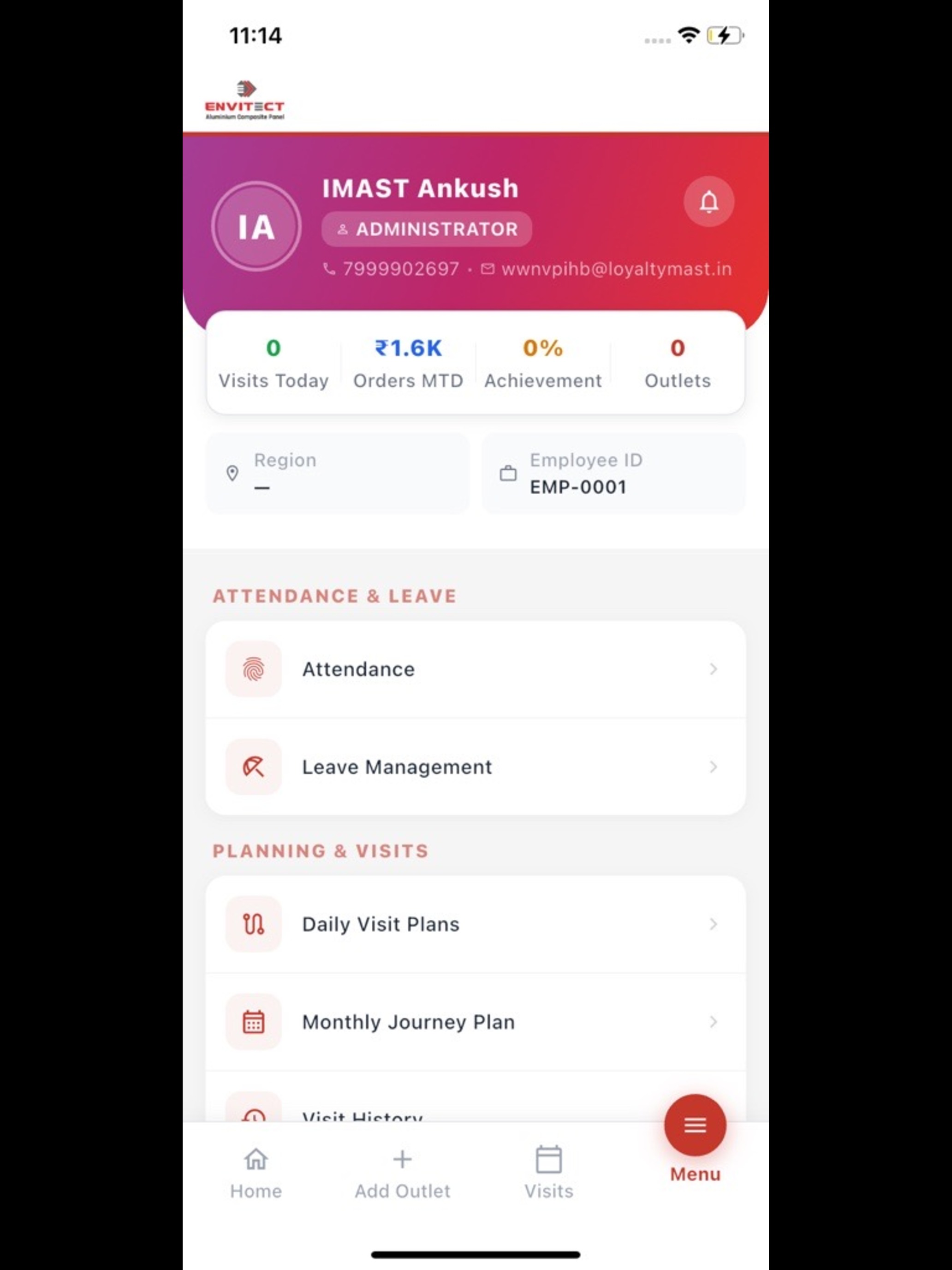 Envitect SFA screenshot 10