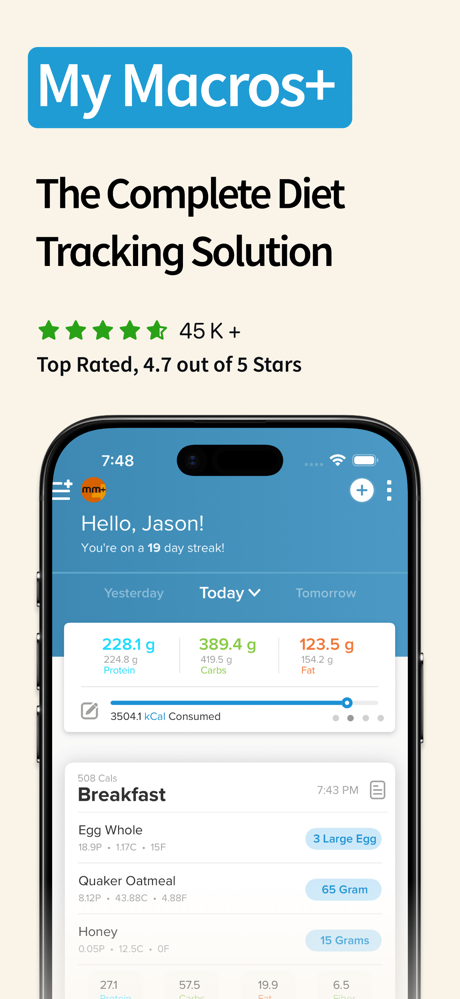 My Macros+ | Macro Tracker screenshot 1