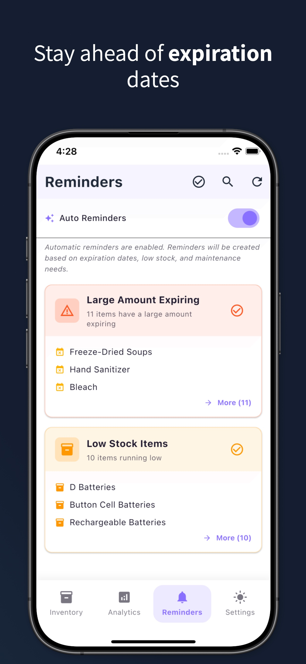 Burrow - Supply Tracker