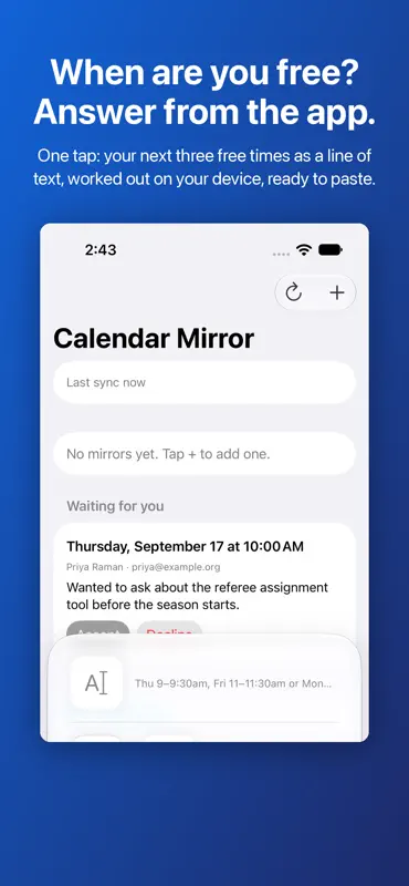 Calendar Mirror screenshot 8 of 10