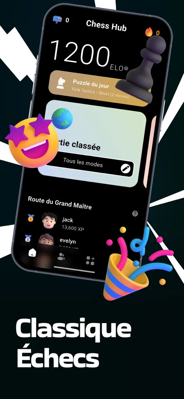 Screenshot #1 pour Chess Hub: Jouer aux Échecs