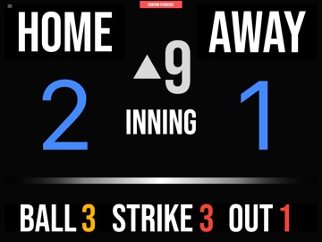 BT Baseball Scoreboard iPad screenshot