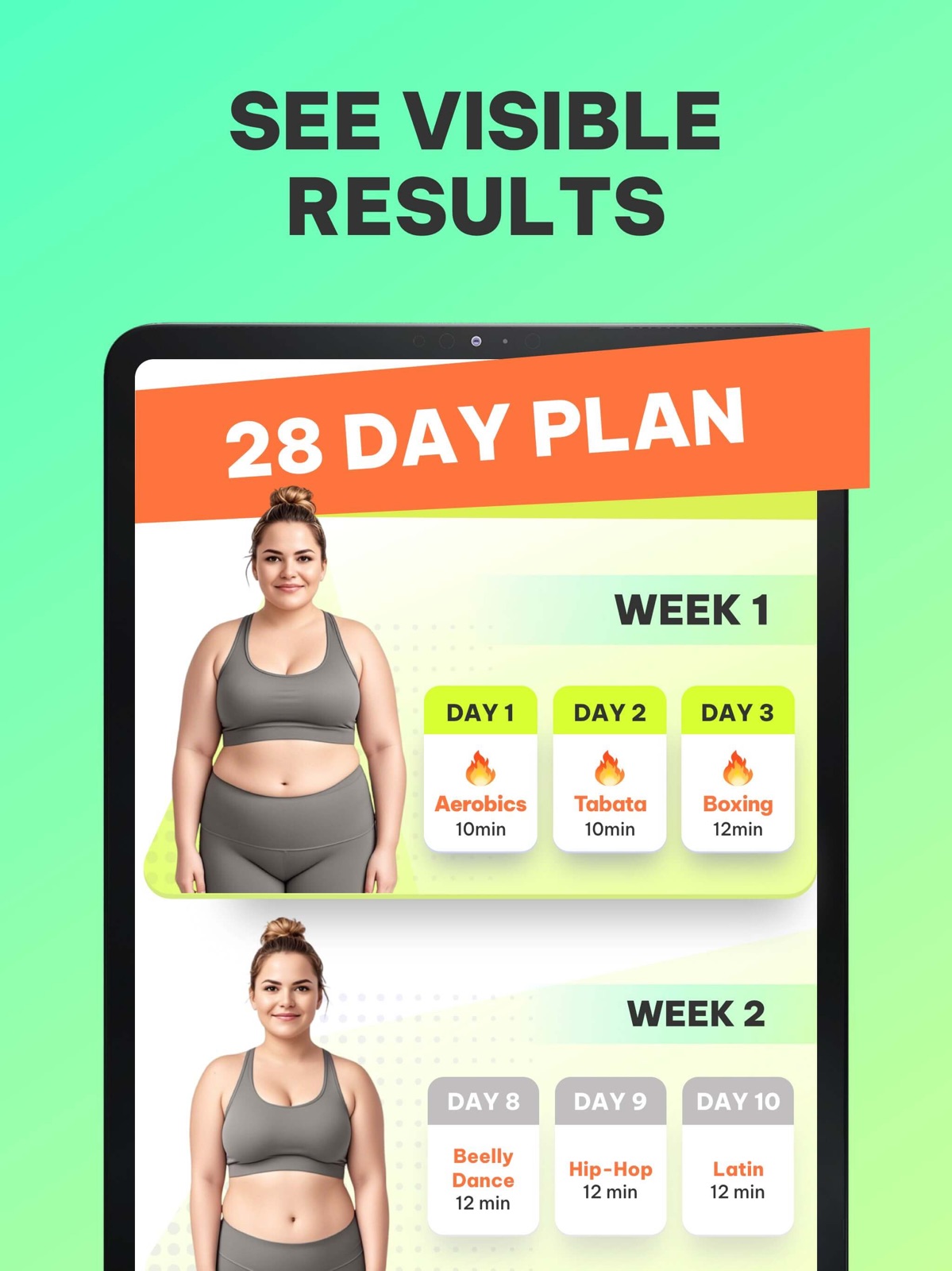 Dancefitme: Fun weight loss ipad screenshot 3