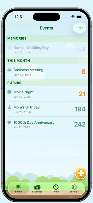 Countdown: Bills & Timer App Screenshot 1 of 5