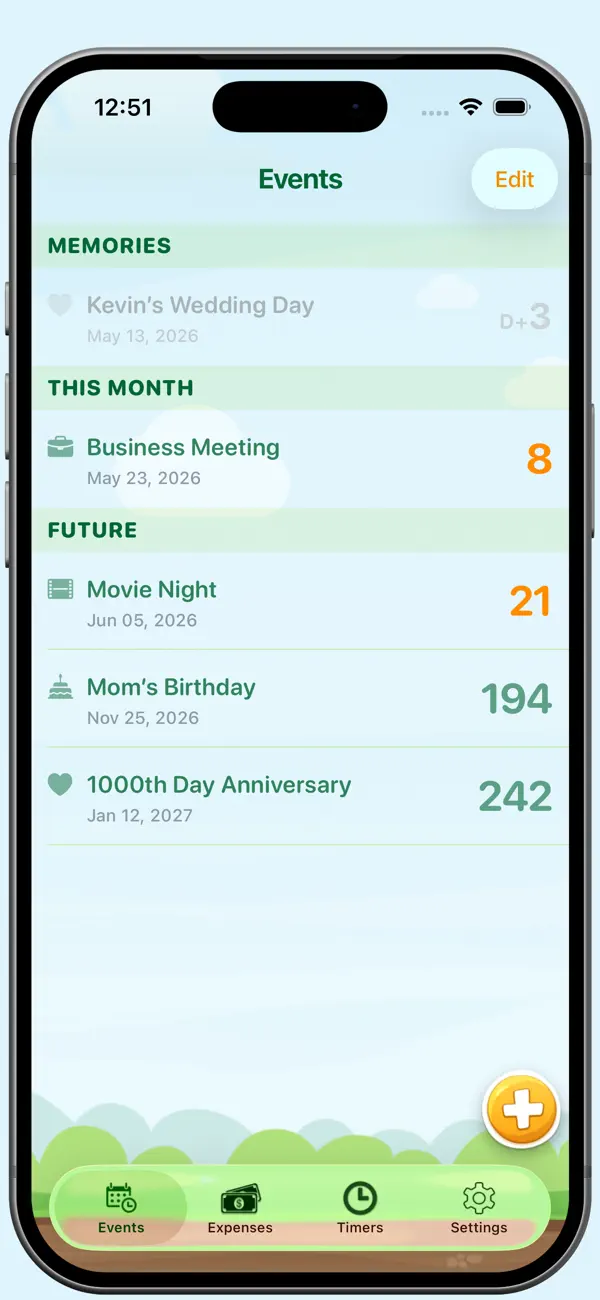 Screenshot #1 pour Countdown: Factures &Timer App