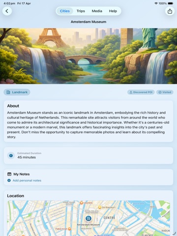 Travel Planner AI iPad screenshot