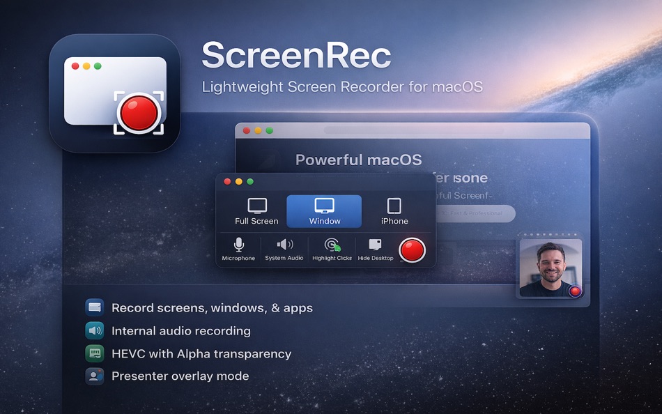 #1. ScreenRec (macOS) Ved: 化工 刘