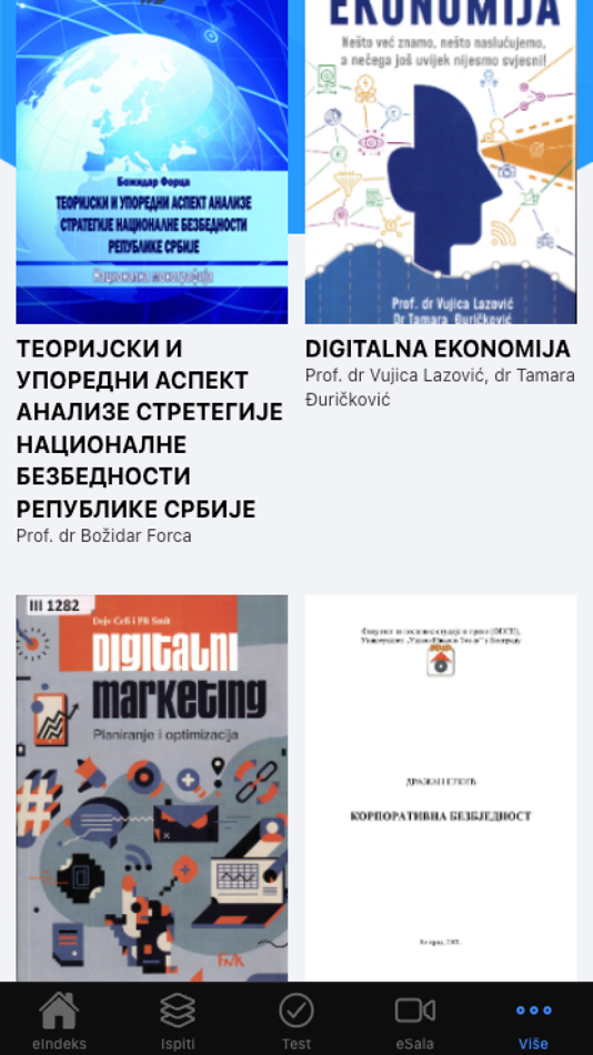 #5. eIndeks (iOS) 由: Fakultet za poslovne studije i pravo u Beogradu