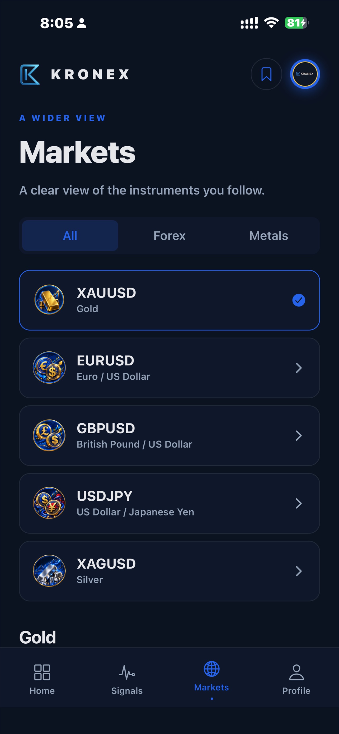 Screenshot 4 of KRONEX Signals