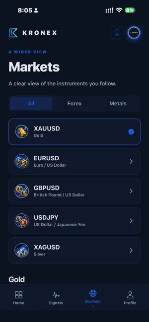 KRONEX Signals screenshot 4