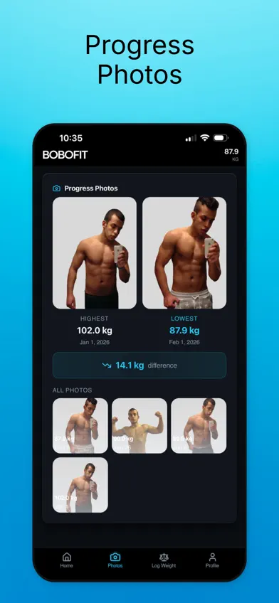 Bobofit: Weight & BMI Tracker screenshot 4