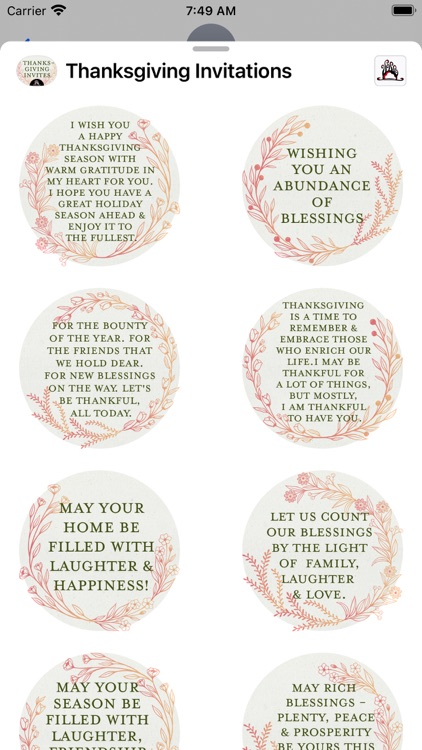 Thanksgiving Invitations screenshot-5