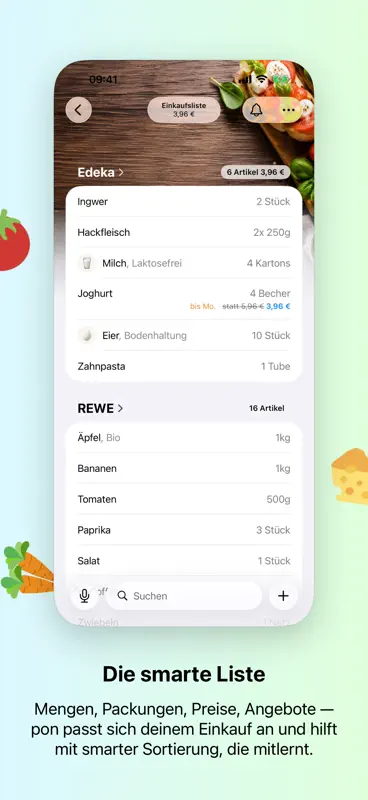 pon - smarte Einkaufsliste screenshot 2 of 8