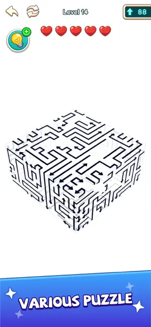Arrow Escape:Cube Maze screenshot 2