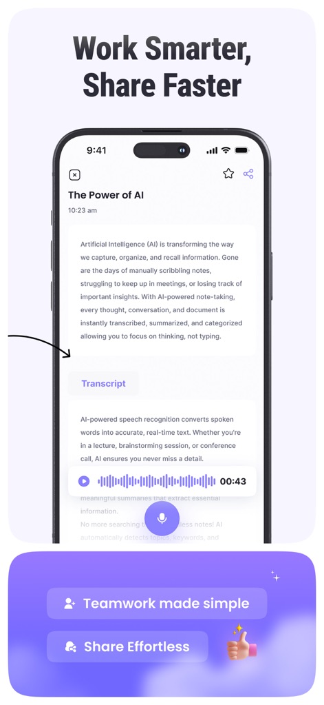 AI Meeting Note Taker - NoteAI - Productivity App | MWM