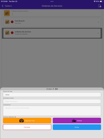 CommandTrackDriver iPad screenshot