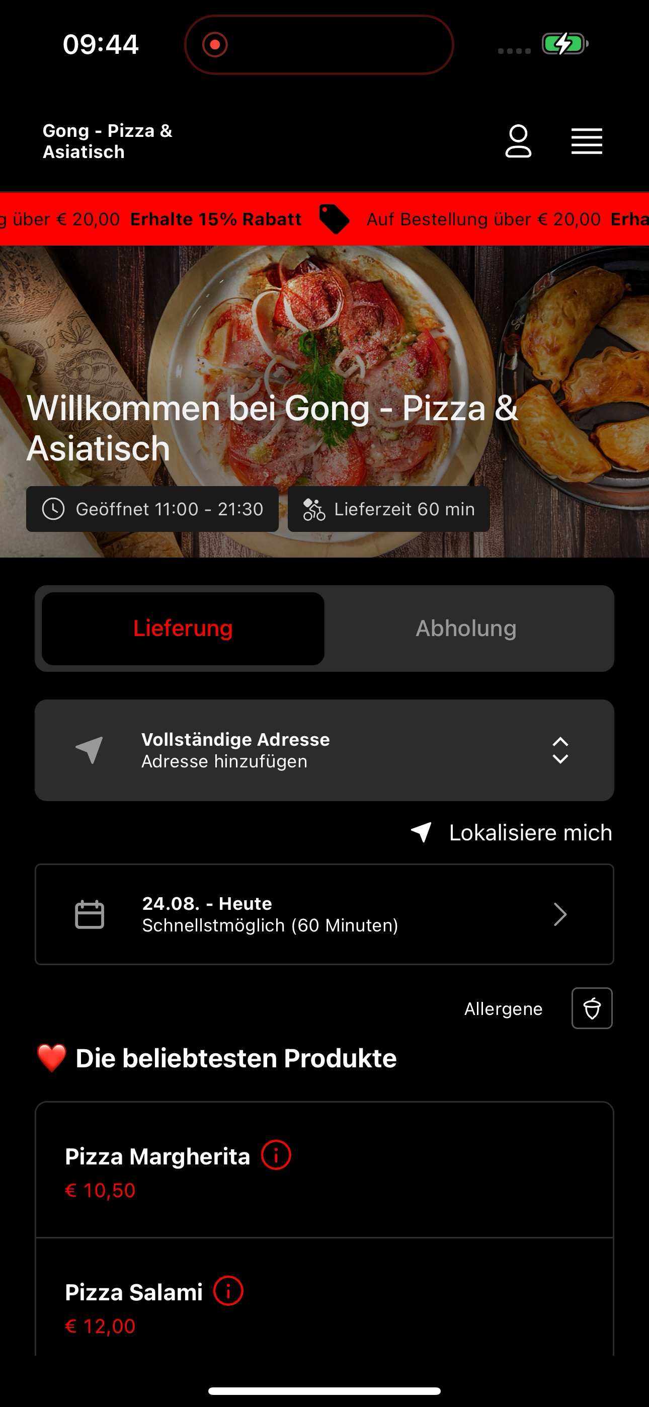 Gong - Pizza & Asiatisch screenshot 6