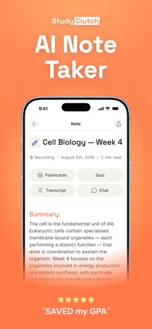 Study Clutch: Lecture Recorder Screenshot 1 of 6