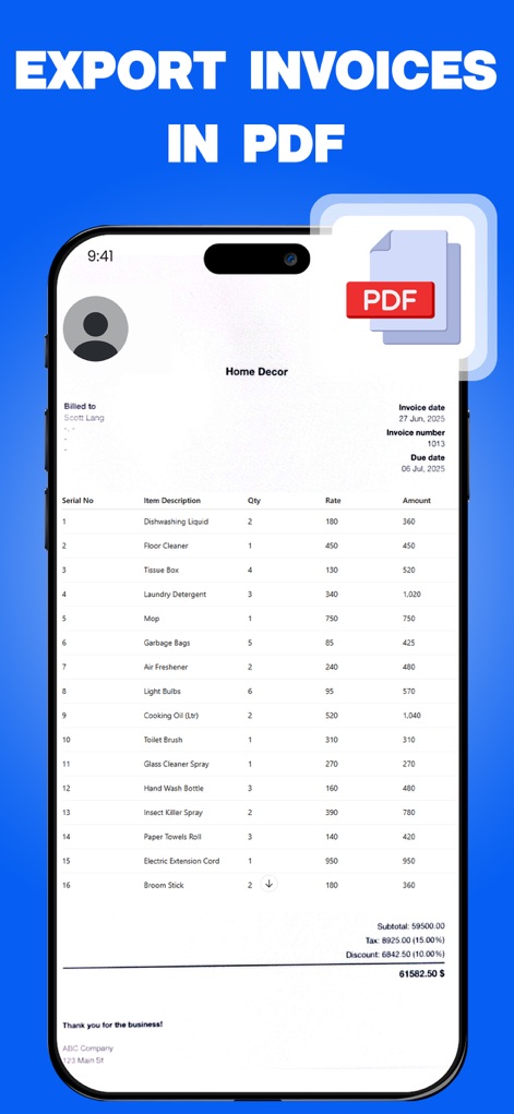 Invoice Creator, Receipt Maker - 비즈니스 앱 | MWM