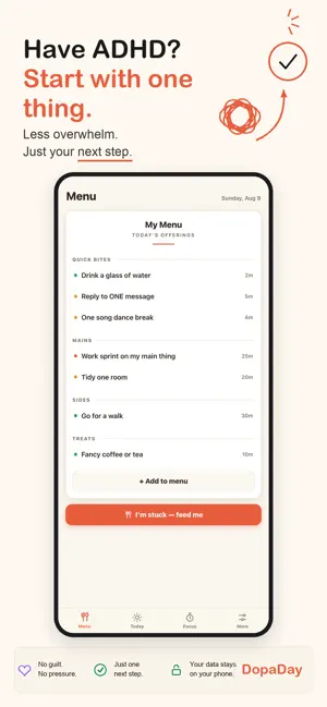 DopaDay: ADHD Day Planner screenshot 1