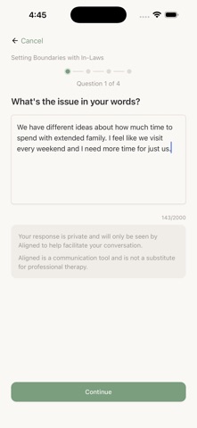 Aligned - Get on the Same Page iPhone screenshot