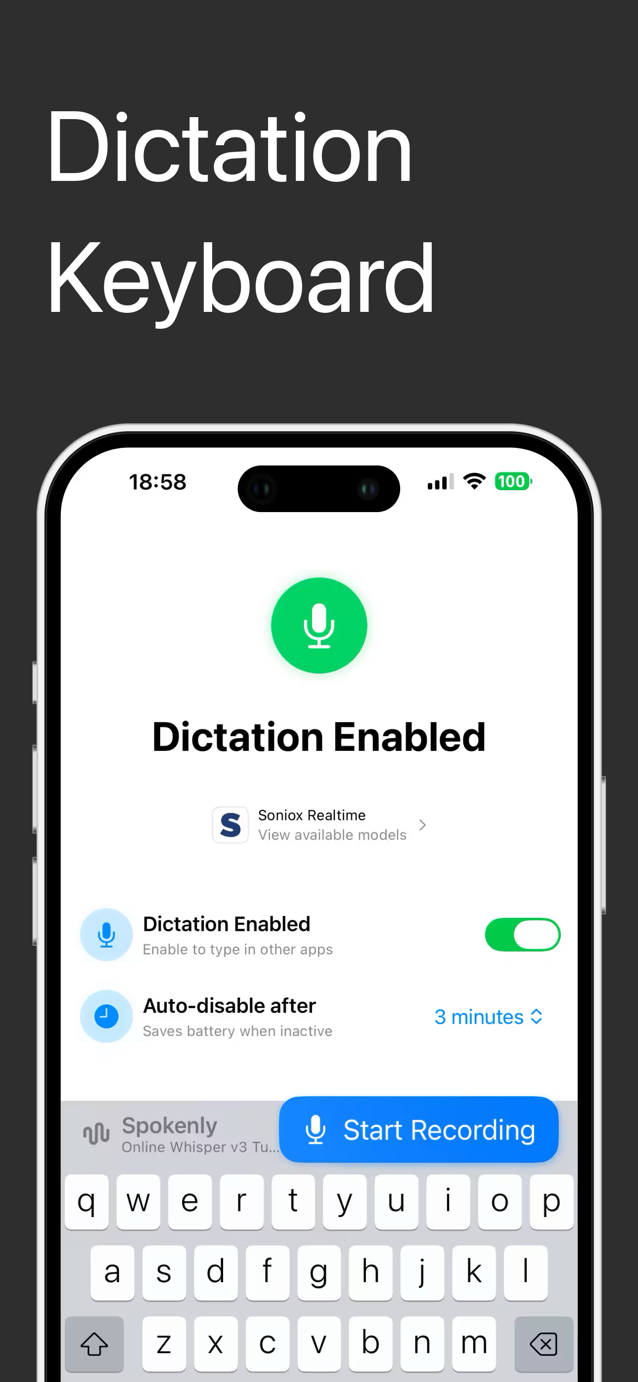 Spokenly: Audio to Text AI app